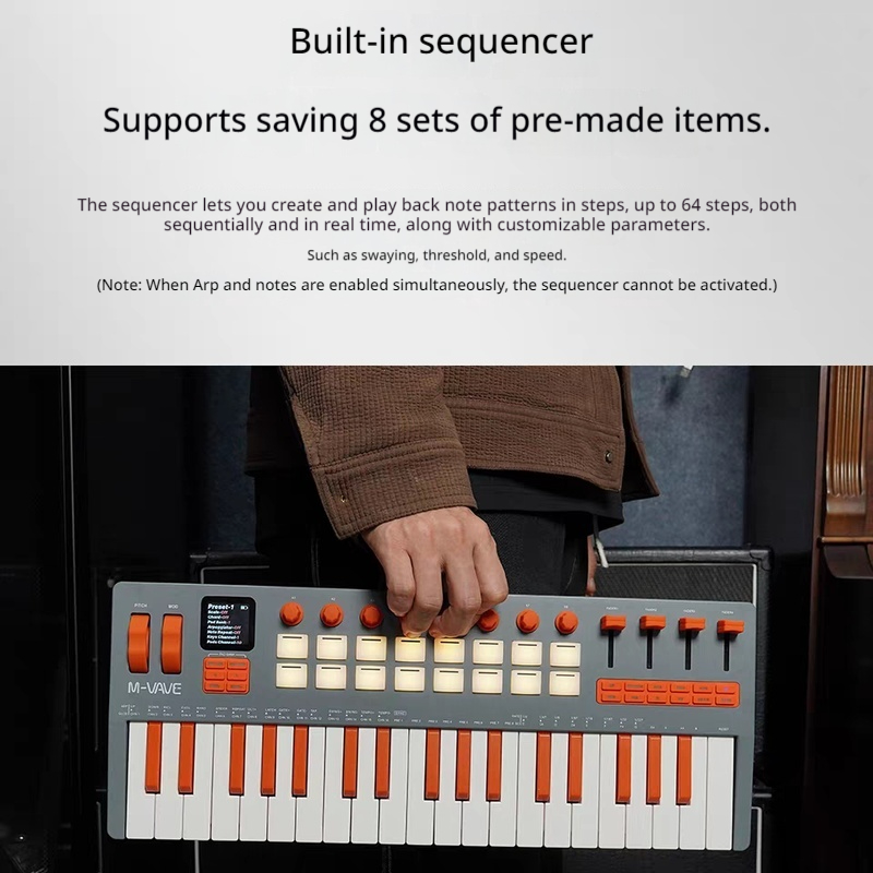 M VAVE SMK 37 Elite 37 Key MID - огляд і ціна Midi Controller Pad