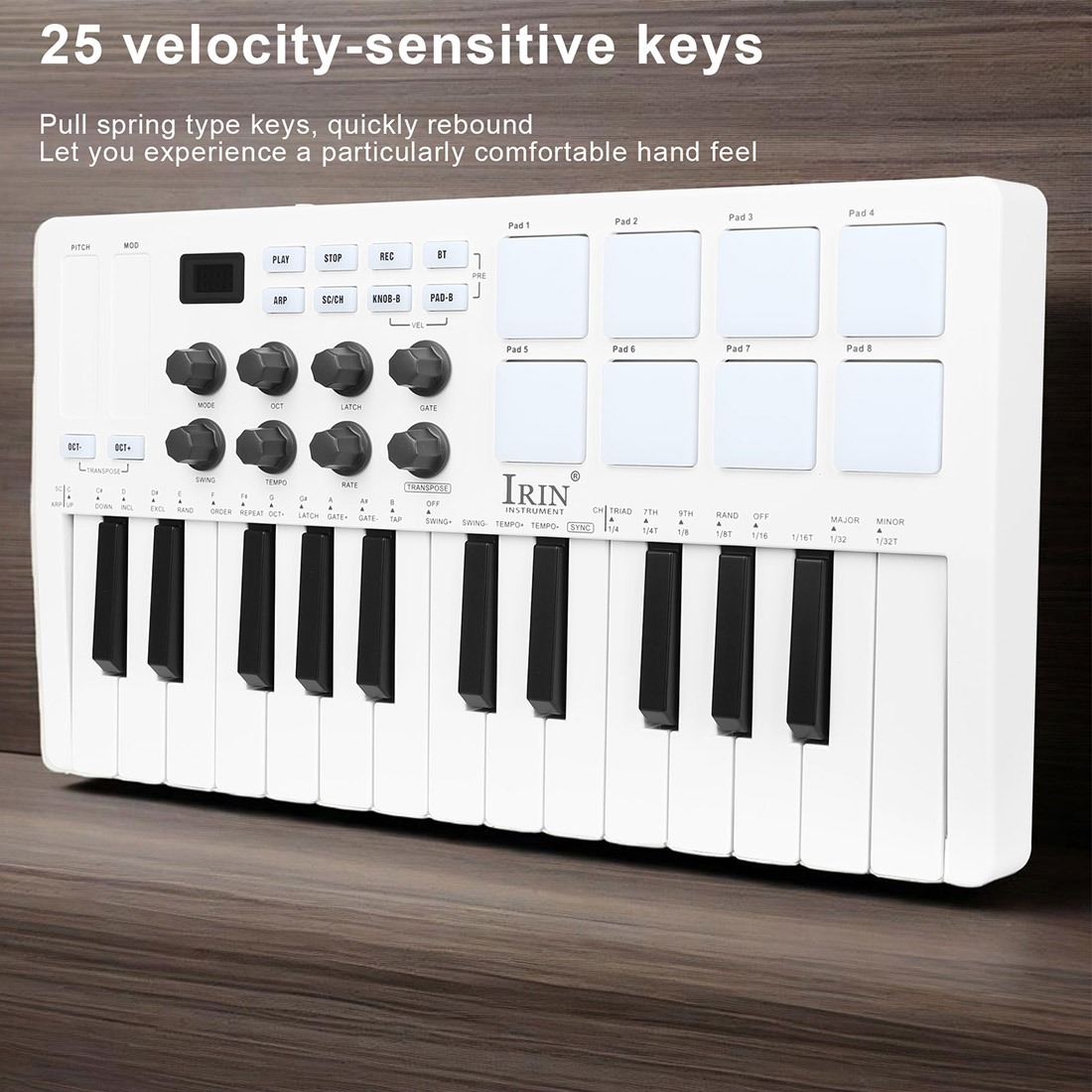 SMK-25  Portable Keyboard MIDI - огляд і ціна Midi Controller Pad